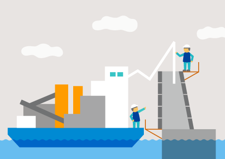 コンクリートを打設する